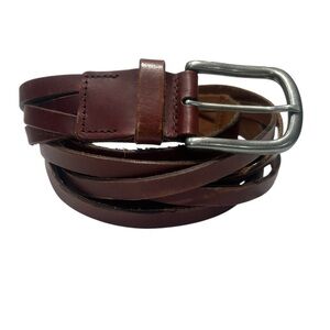 Banana Republic Braided Belt Medium Leather Brown